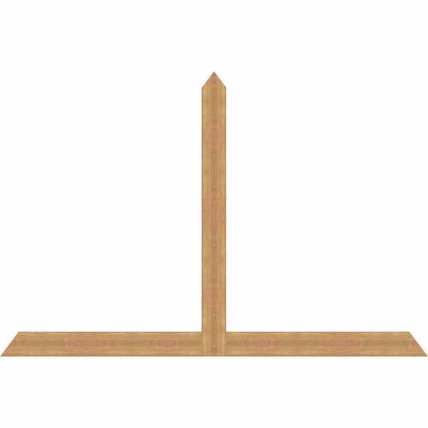 Ekena Millwork Portland Timber Gable Bracket, Western Red Cedar, 96"W x 64"H x 1 1/2"D x 5 1/2"F, 16/12 Pitch GBW096X64X0206POR00SWR - main